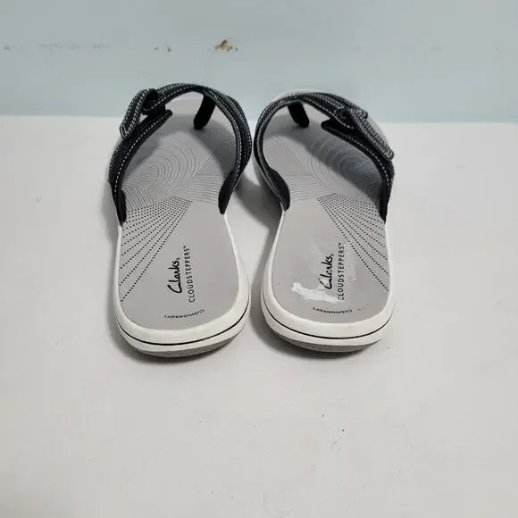 Clarks Women's Brinkley Cloudsteppers Black Flip Flops Size 11 31726-2862 - Picture 3 of 5